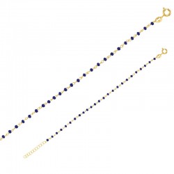 Collier PERLAS LATINAS en argent 925/1000 avec des perles de verre