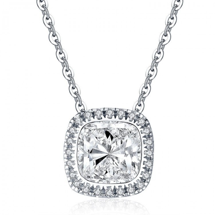 Collier en moissanite argent 925